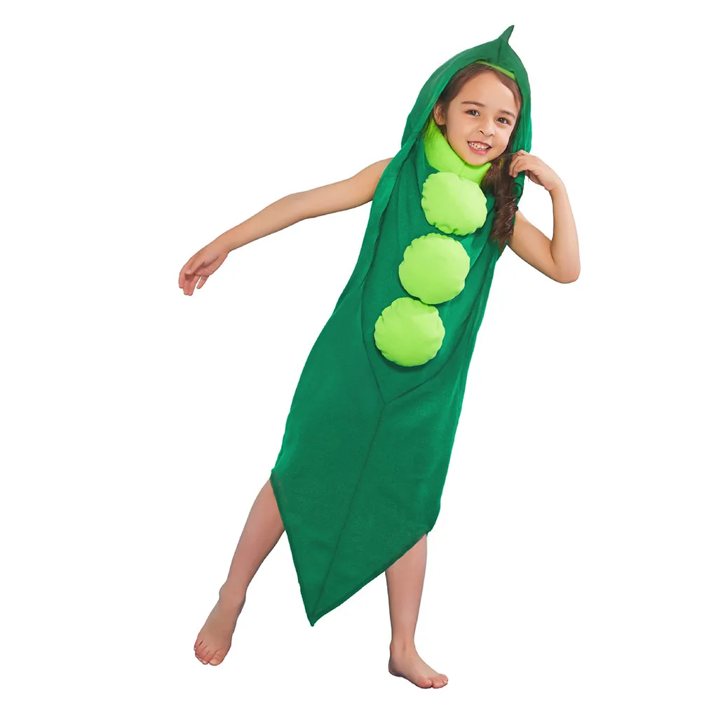 Детский костюм для косплея горох с капюшоном|Женские платья| |