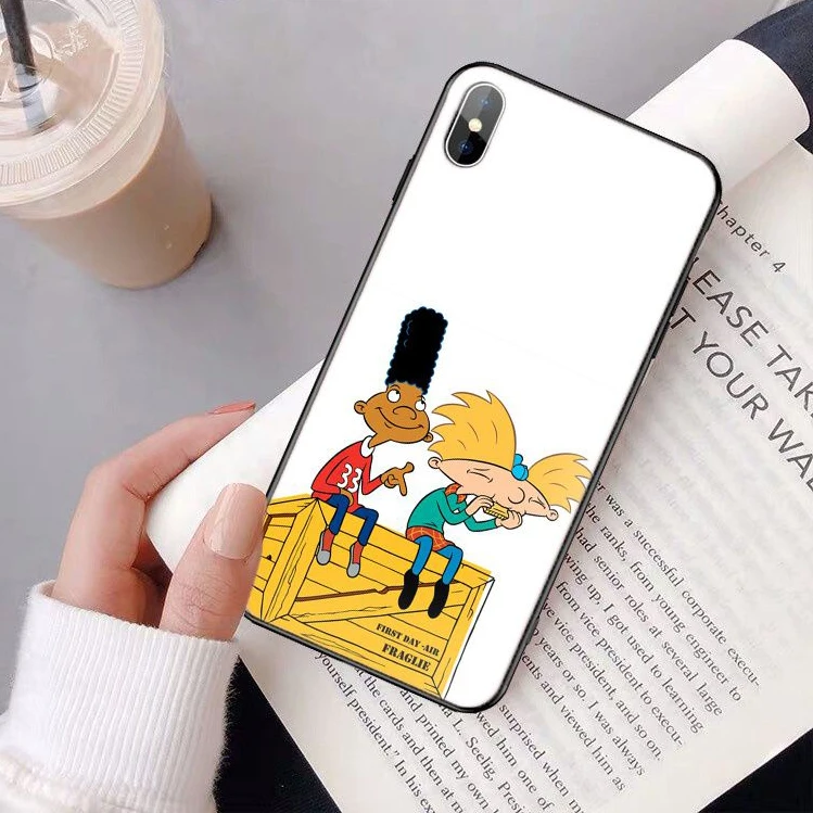 Hey Arnold Мягкий силиконовый чехол из ТПУ для iPhone 11 pro XS MAX 8 7 6 6S Plus X 5 5S SE XR | Мобильные