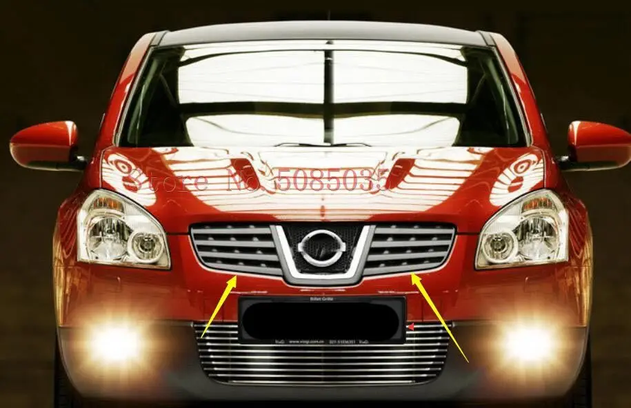 Хромированная передняя решетка радиатора для Nissan Qashqai Dualis J10 2007 2008 2009 | Автомобили