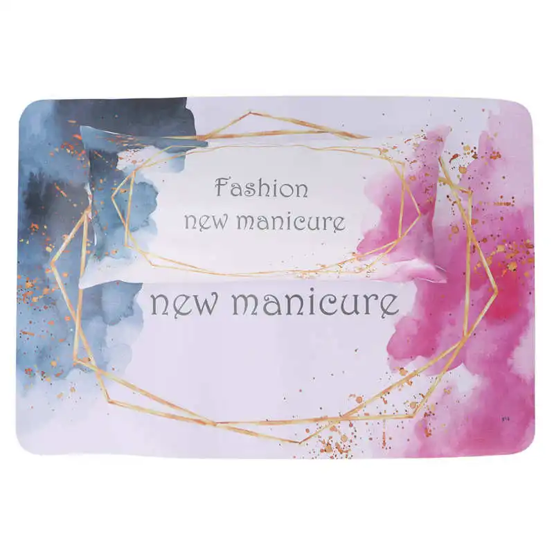 

Nails Design Hand Holder Nail Art Hand Pillow with Mat PU Leather Manicure Soft Arm Rest Cushion Table Mat Set Nail Table