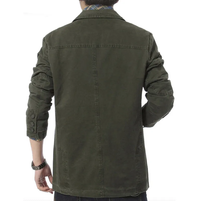 Высокое качество Осень зима мужской повседневный Блейзер 2020 хлопковый костюм