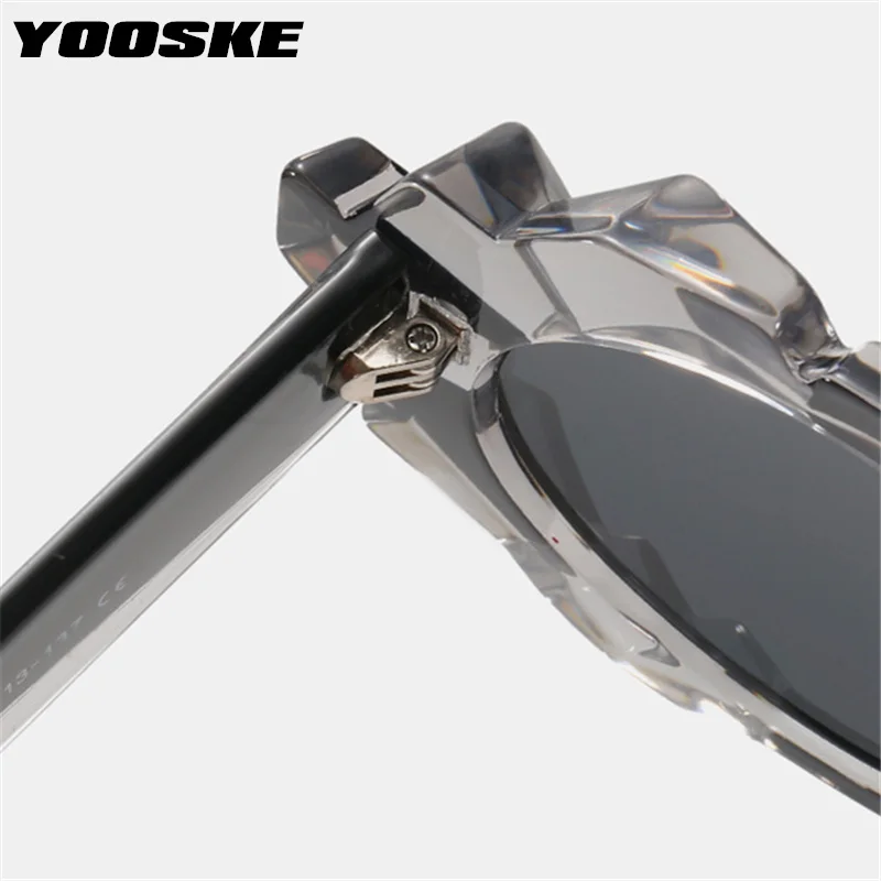

YOOSKE Trendy Round Sunglasses Women Men Vintage Bump Frame Classic Sun Glasses Pink Eyewear Ladies Driving Shades Goggles UV400