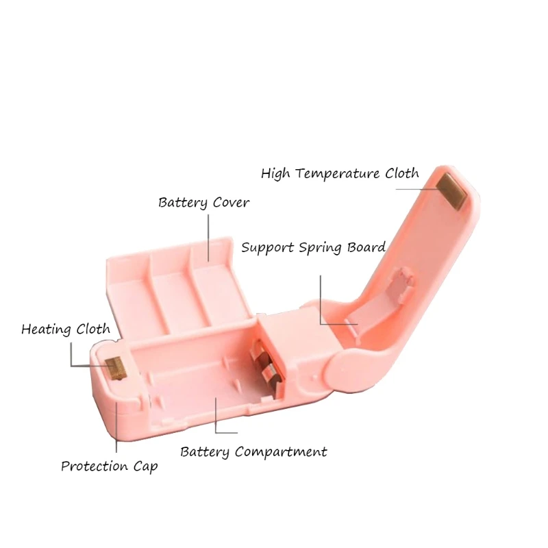 

Mini Sealing Machine Portable Snack Bag Heat Sealer Hand Press Sealing Machine for Plastic Bags Food Saver Storage