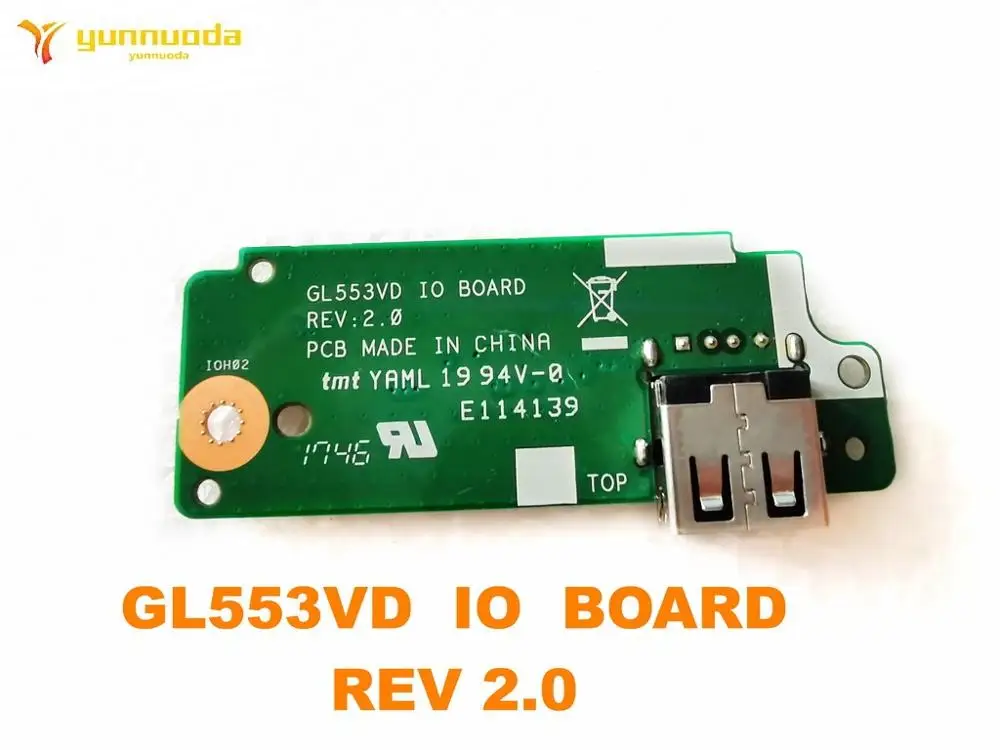 Placa Usb Original para Asus Gl553vd Gl553vd io Board Rev 2.0 Testado Bom Placa-mãe para notebook