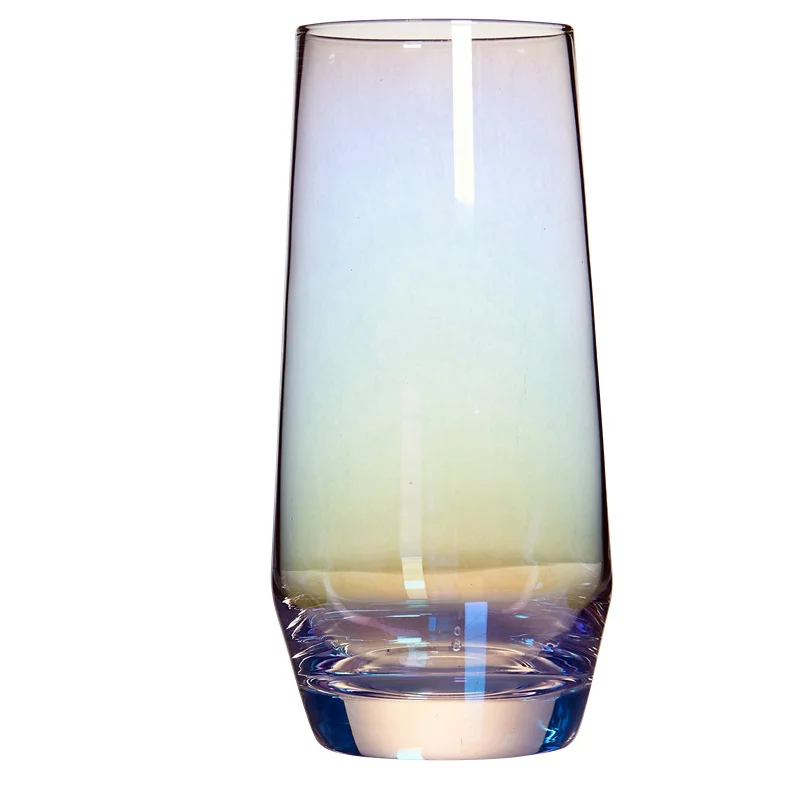 Rainbow Nordic Glass Cup Transparent Simple Water Modern Creative Copas De Cristal Office Juice Milk Drinkware 570ML MM60BLB | Дом и сад