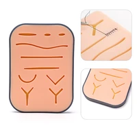 skin suture practice kit silicone medical student suturing pad surgical training kit with fake incisions wounds dental equipment