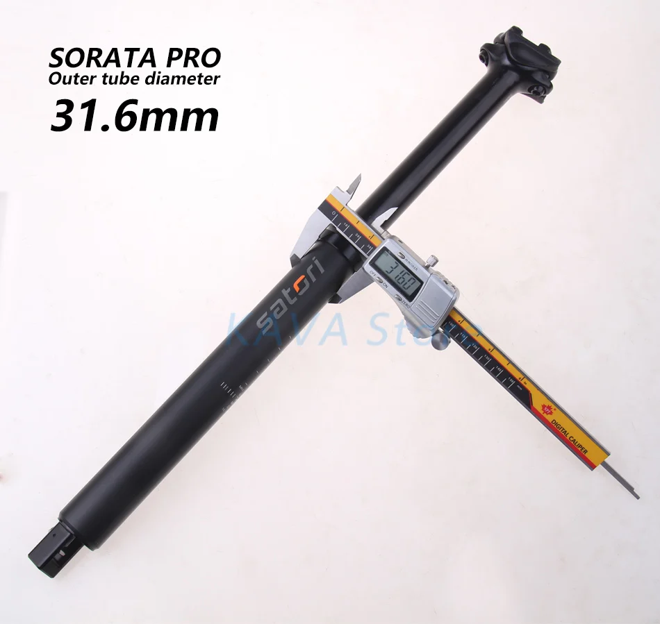 Satori height adjustable seatpost dropper 150mm travel Diameter 30.9/31.6mm*460mm internal cable wire remote control bike part | Спорт и