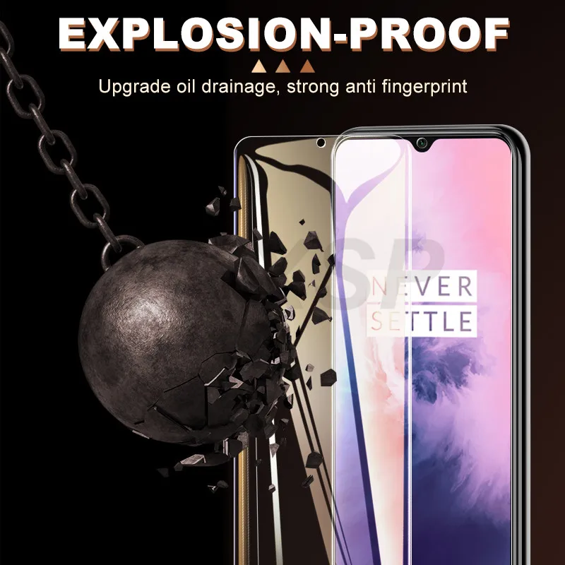 

3Pcs Protective Glass For OnePlus 8T 7T 7 Nord 10 100 Tempered Glass For OnePlus 6 6T 5 5T 3 3T Screen Protector Full Cover Film
