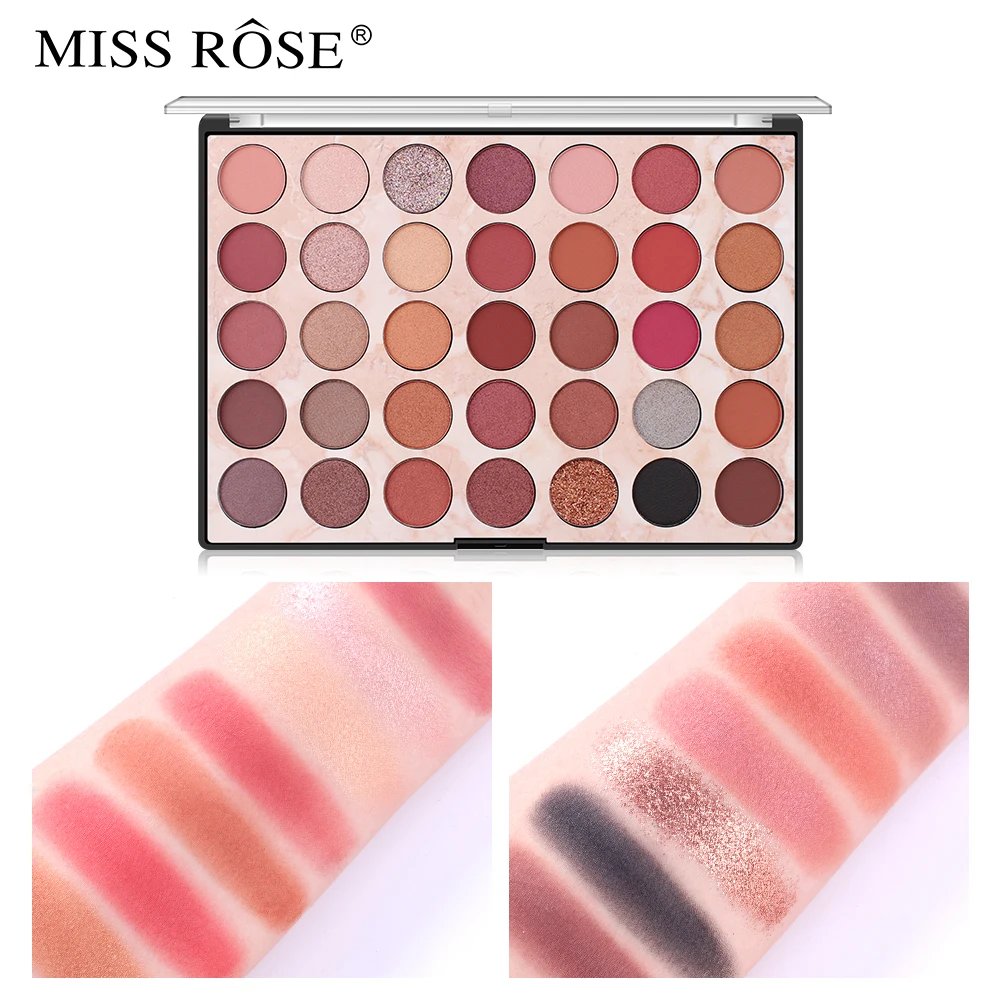 Miss Rose 35 цветов обнаженные блестящие тени для век водостойкие Перламутровые