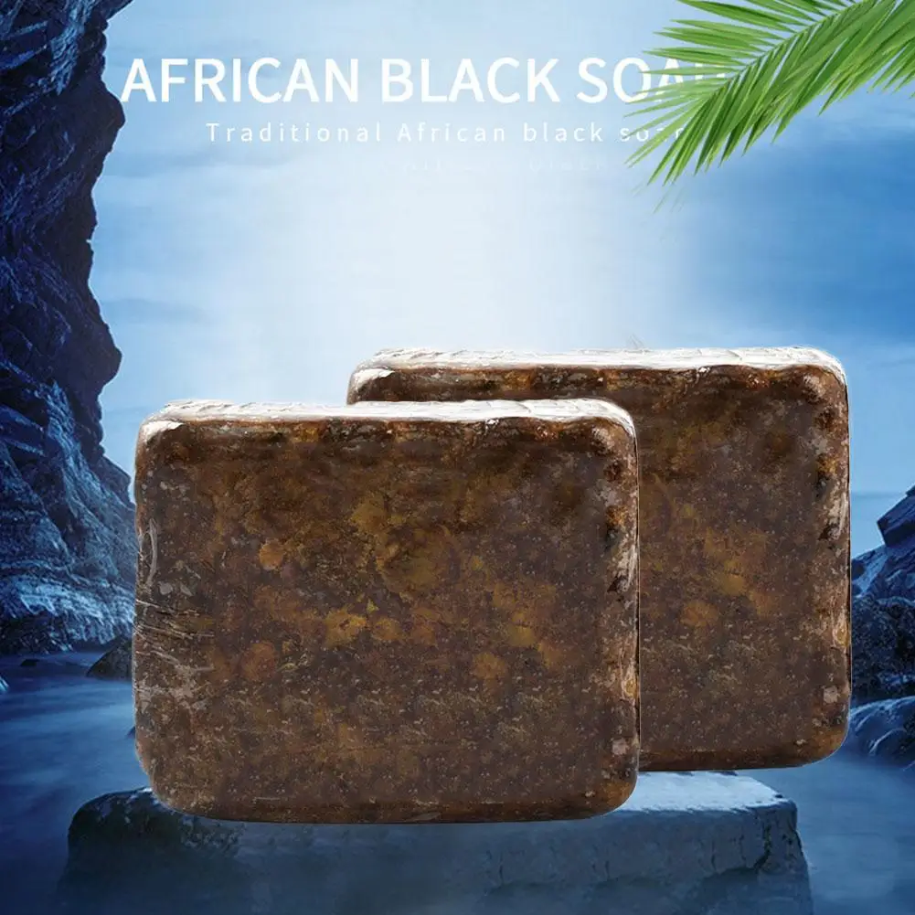 

African Black Bath Soap Body Cleansing Natural Soap Beauty White Skin Body Treatment Acne Skin Soap