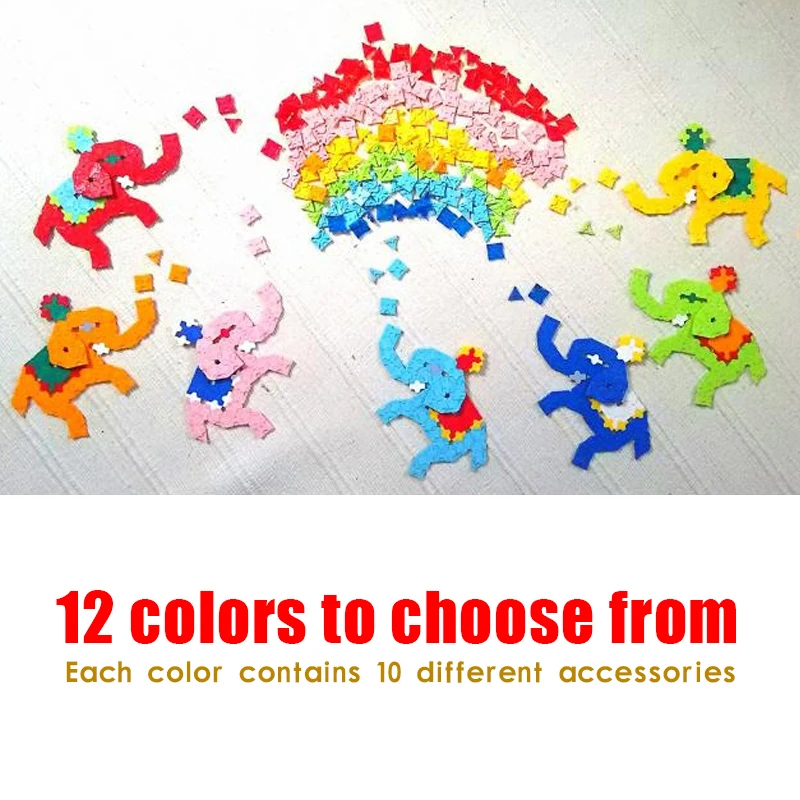 12 Color Compatible Laq add-on Educational Building Block Toys Diy Puzzle Game 120 pieces | Игрушки и хобби