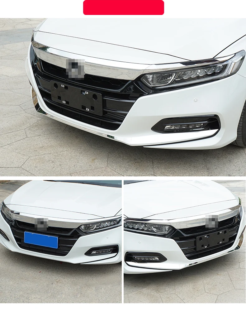Lsrtw2017 автомобильный Передний Задний бампер отделка украшение для Honda Accord 10th интерьерные аксессуары для формовки