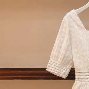 

Women Dress 2021 Spring and Summer New Ladies Dress or Hollow Square Collar Skirt