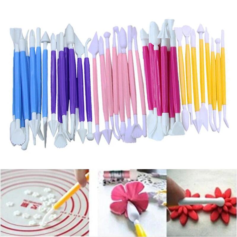 8 шт./компл. сахарное ремесло резак для резьбы Шоколадные украшения цветок глина