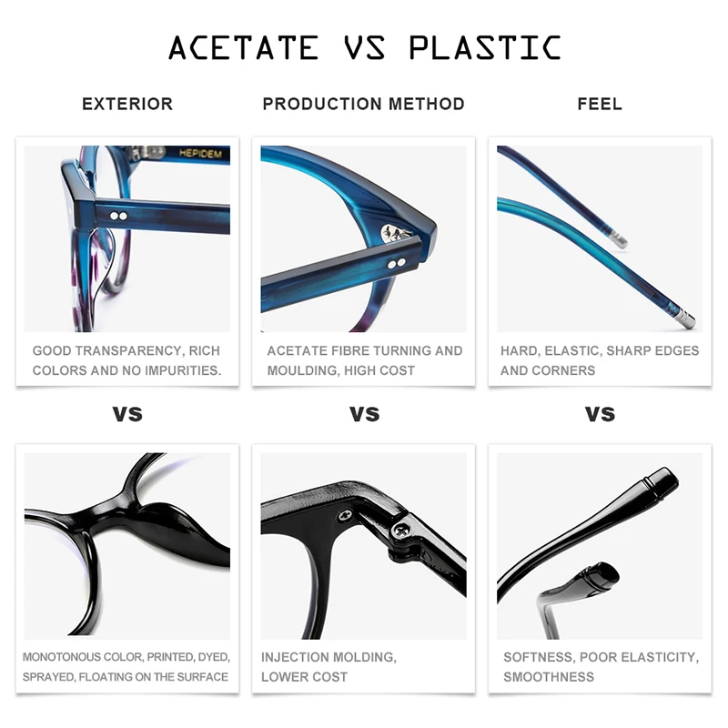 HEPIDEM ацетатные оптические очки оправа для женщин новинка 2020 винтажные круглые