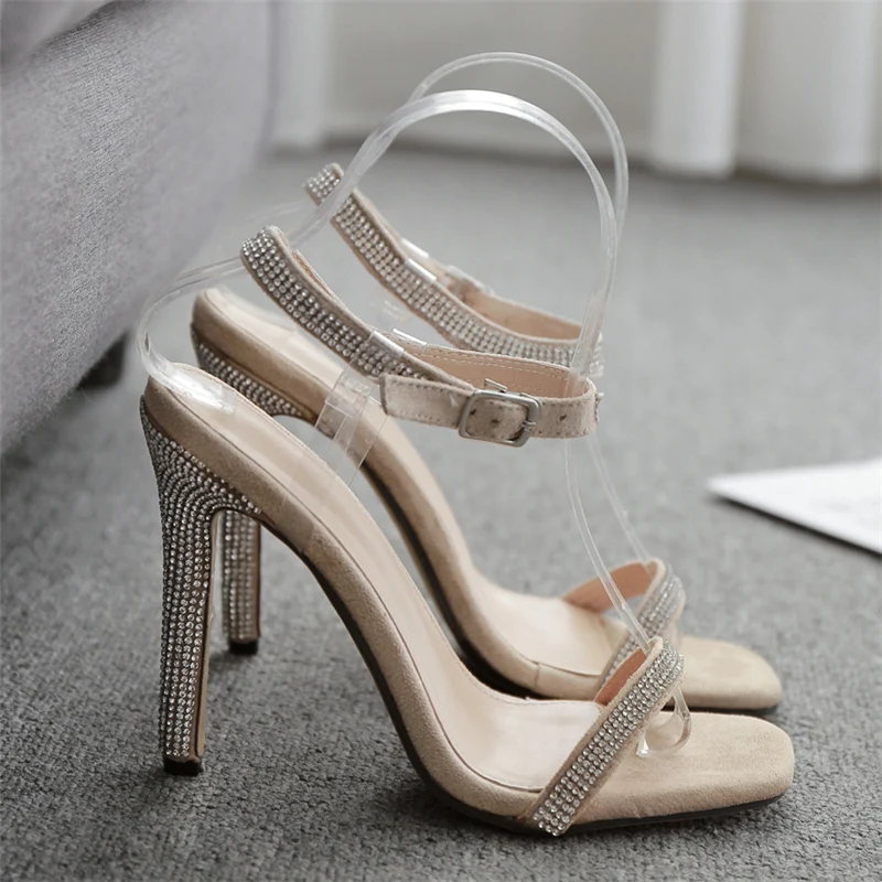 2020 г. женские блестящие сандалии на платформе и высоком каблуке 11 5 см Женская
