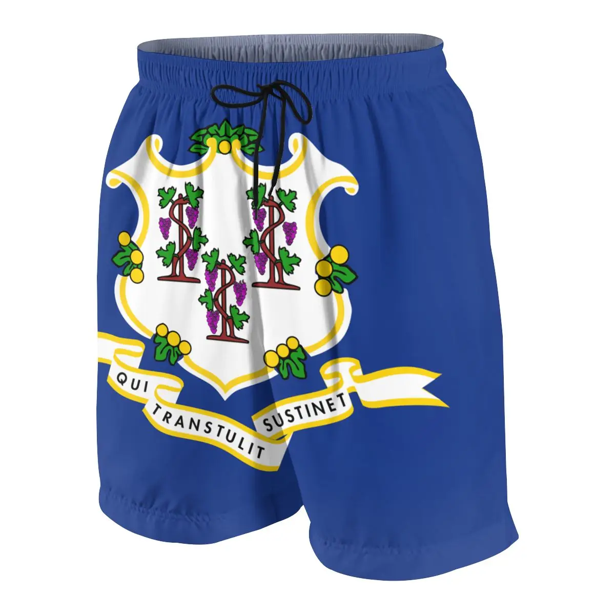 

Connecticut Flag Sports Shorts Teen Summer Skinny Casual Beach Short Pants Jogger Fitness Sweatpants