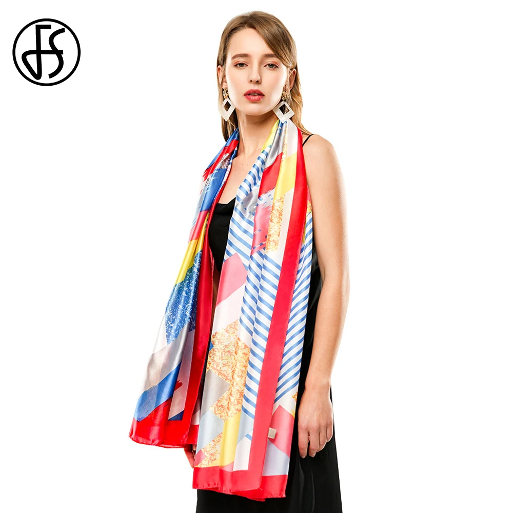 

FS 2020 Antumn Winter Fashion Ladies Designer Scarf Shawls And Wraps Printed Women Hijab Headscarf Soft Pashmina Foulard