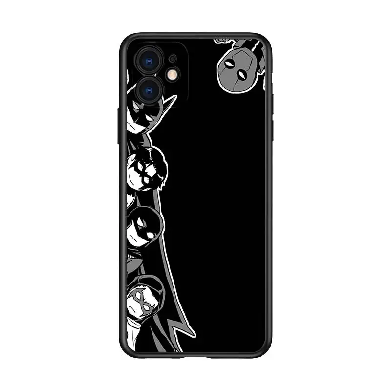 

Marvel superhero cool for Apple iPhone 12 Pro Max Mini 11 Pro XS Max X XR 6S 6 7 8 Plus 5S SE2020 Soft Black Phone Case