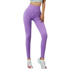 Леггинсы с эффектом пуш-ап и высокой талией для фитнеса