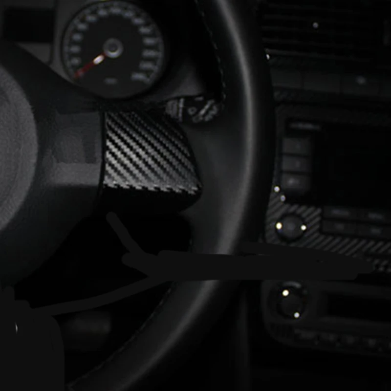 3D наклейка на руль из углеродного волокна для Volkswagen VW GOLF 6 POLO JETTA MK5 MK6 камера Bora Touran