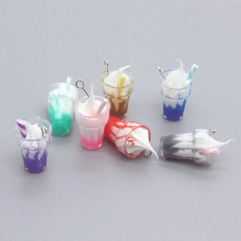 10/20 шт. летние жемчужные подвески в виде мороженого для украшения ручной работы