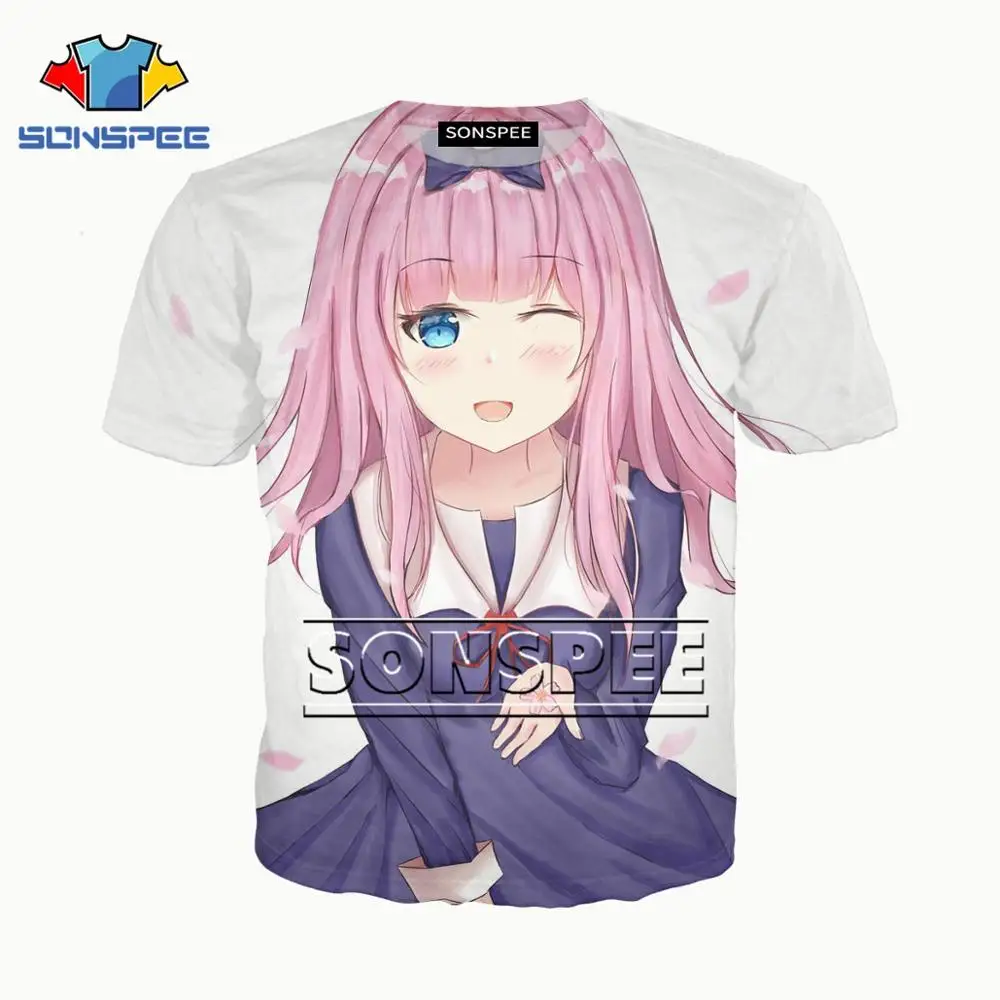 SONSPEE Kaguya sama Love Is War 3D принт мужская и женская одежда футболка унисекс лидер продаж