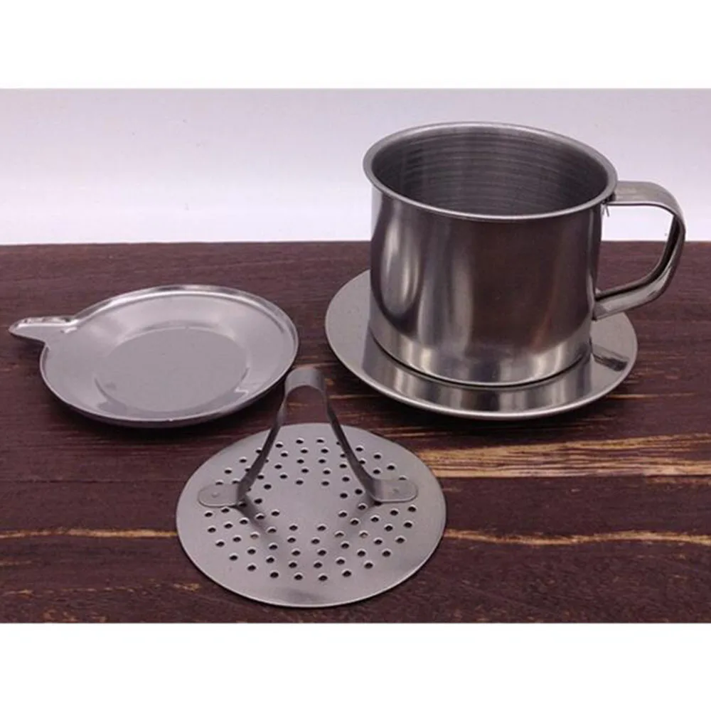 Вьетнамский фильтр для кофе чайник из нержавеющей стали заварки стаканов