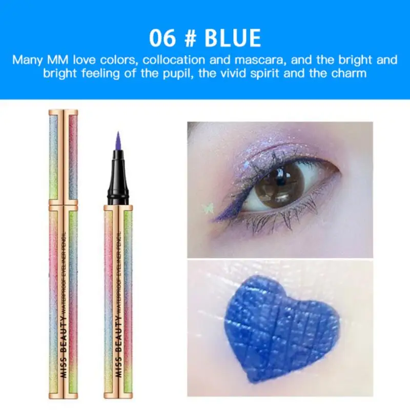 6 Colors Star Colorful Eyeliner Pencil Waterproof Pen Precision Long-lasting Liquid Eye Liner Smooth Make Up Tools Comestics |