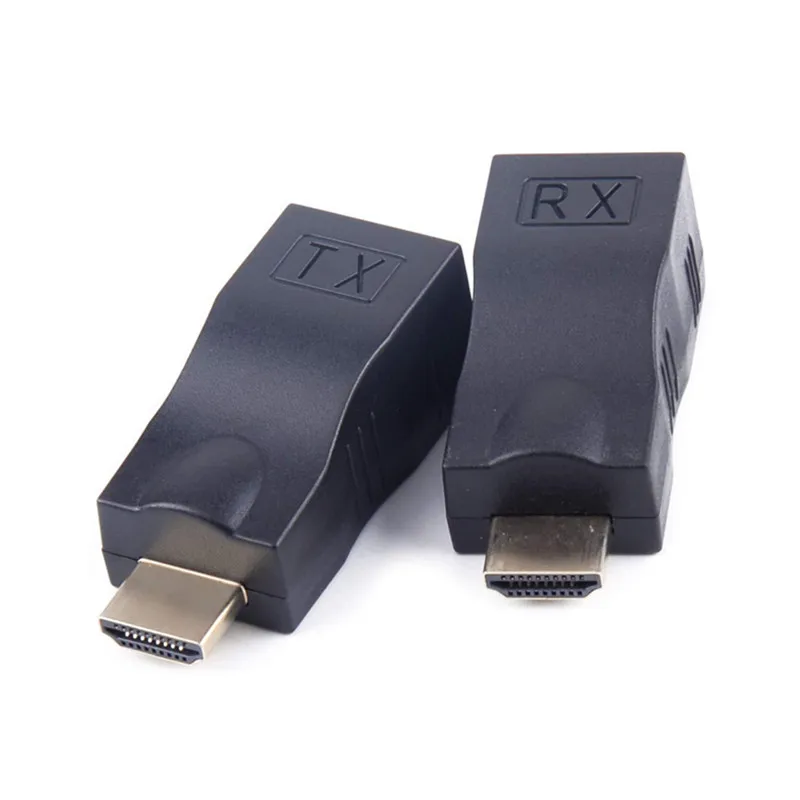HDMI-совместимый удлинитель 4K RJ45 порты Сетевой до 30 м больше CAT5e / 6 UTP фотокабеля |