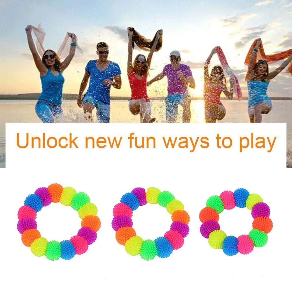 

1pcs Colorful Soft Bracelet TPR Material Children's Decompression Adult Kid Sensory Relief Skin-friendly Stress Toy Flexibl N1V0