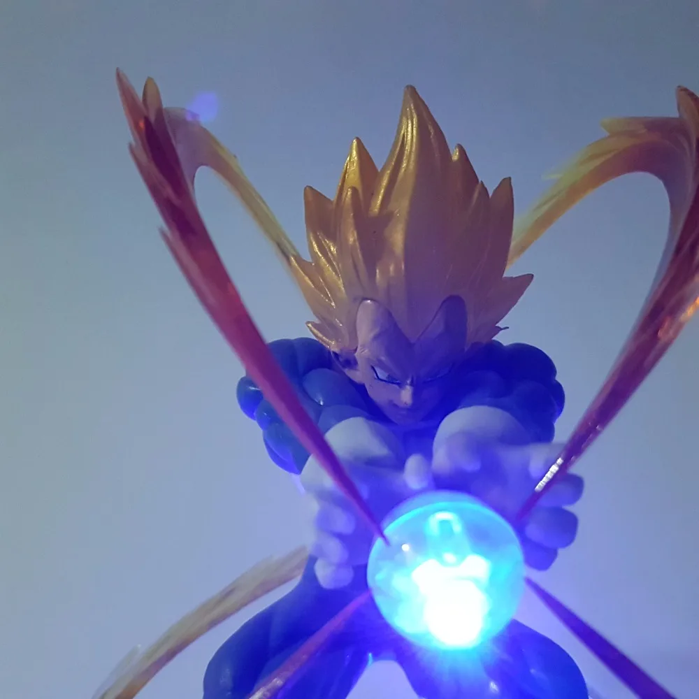 Аниме Dragon Ball Z Вегета Super Saiyan Led Kamehameha светильник аниме ПВХ фигурки героев модель