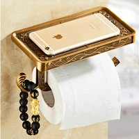 bathroom toilet paper holder antique bronze carved wall mounted non porous shelf toilet paper bathroom accessories