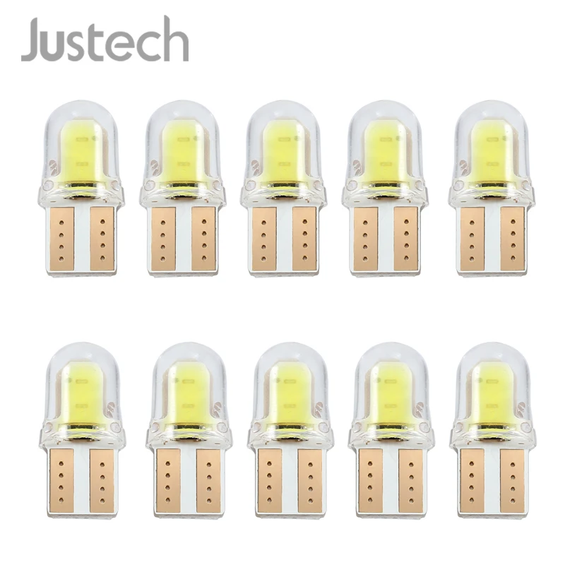 Justech T10 W5W LED клиновидная яркая белая автомобильная лампа Canbus номерная пластина