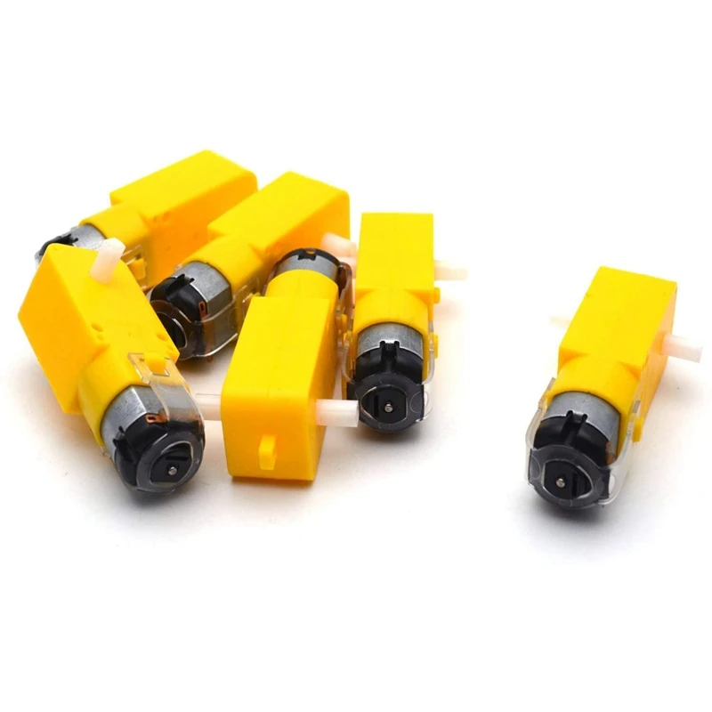 20 Pieces DC 70MA (3V) Robot Intelligent Car DIY Dual Shaft Gear TT Motor for MCU 7X2.2X1.8cm |