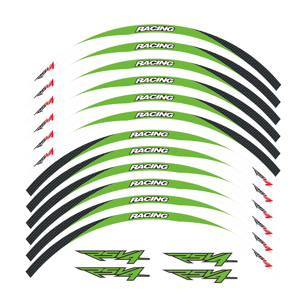 Лидер продаж мотоцикла 1 комплект передний и задний край обод колеса наклейки