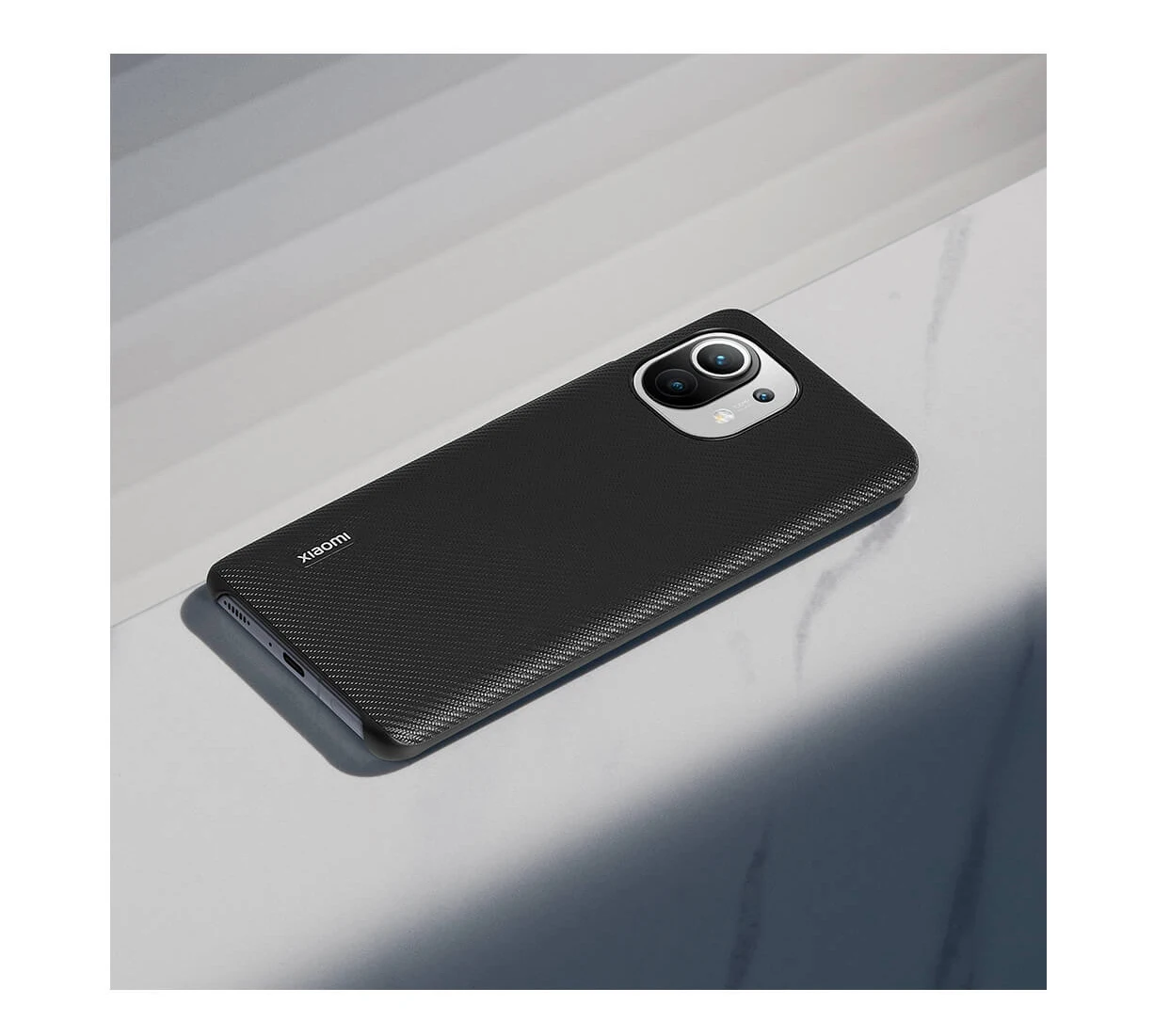 Оригинальный чехол для Xiaomi Mi 11 кевларовый текстурный тонкая и легкая комплексная