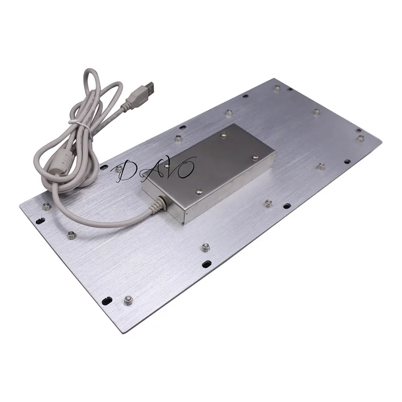 Металлическая промышленная встроенная клавиатура из нержавеющей стали для