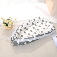 portable newborn baby crib soft cotton travel bed infant nest bed cushion mattress washable removable baby sleep bassinet