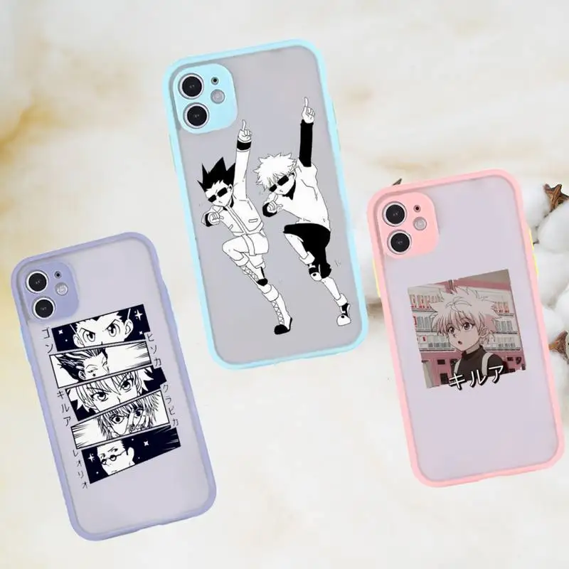

Hunter X Hunter Killua Zoldyck Hisoka Phone Case matte transparent For gray iPhone 8 x xs xr 11 12 pro plus max mini Clear