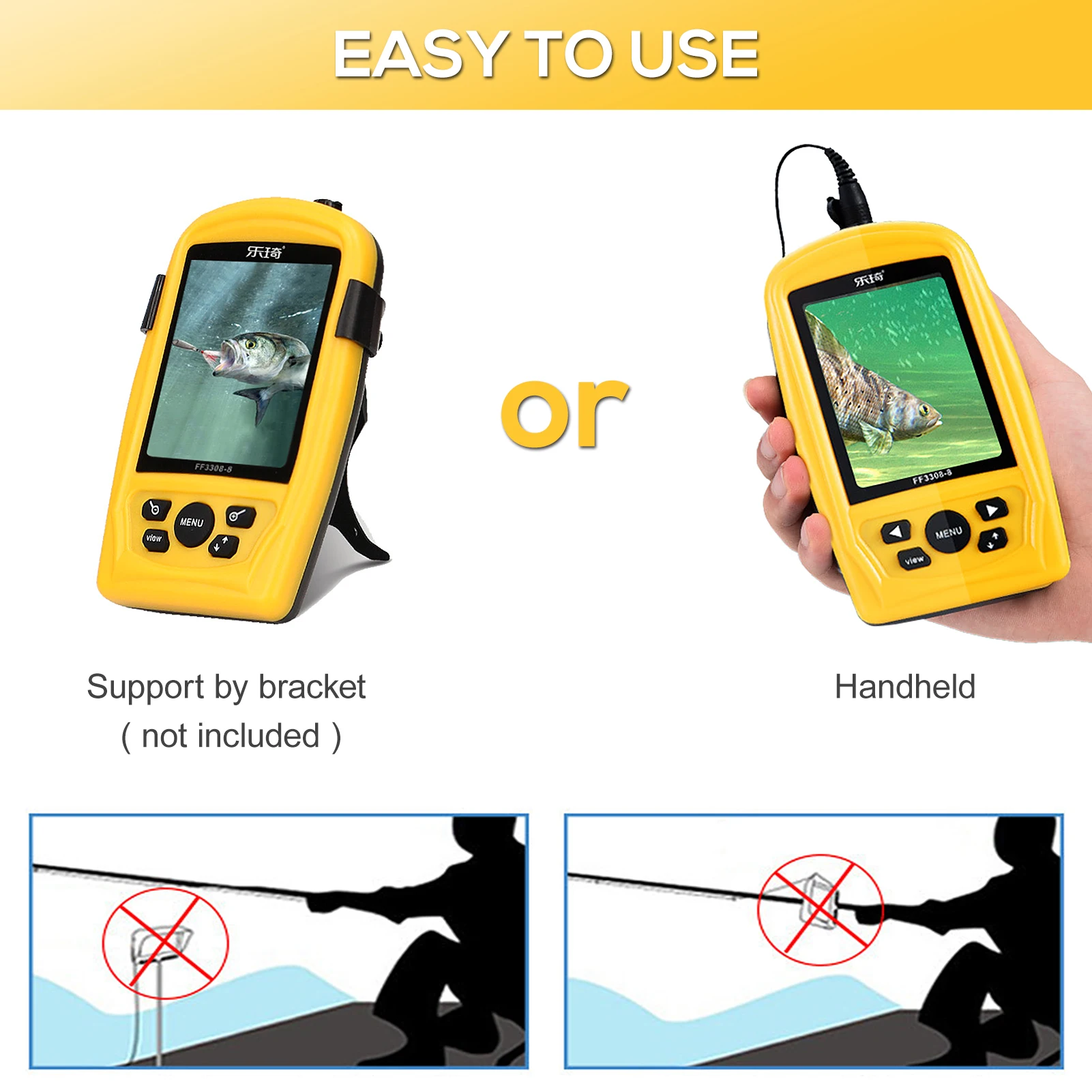 Скидка Подводная рыболовная камера Lixada, 3,5 дюйма, 165 ТВЛ, цветной ЖК-дисплей, портативный рыболокатор, подводный монитор, рыболовная камера с поворо...