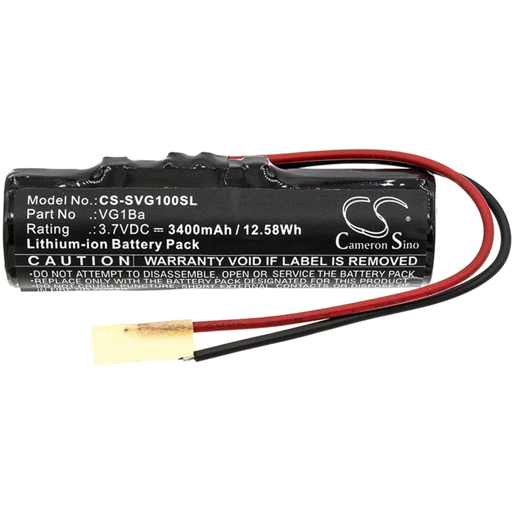 

Cameron Sino 3400mAh Speaker Battery for Soundcast VG1 , VG1Ba