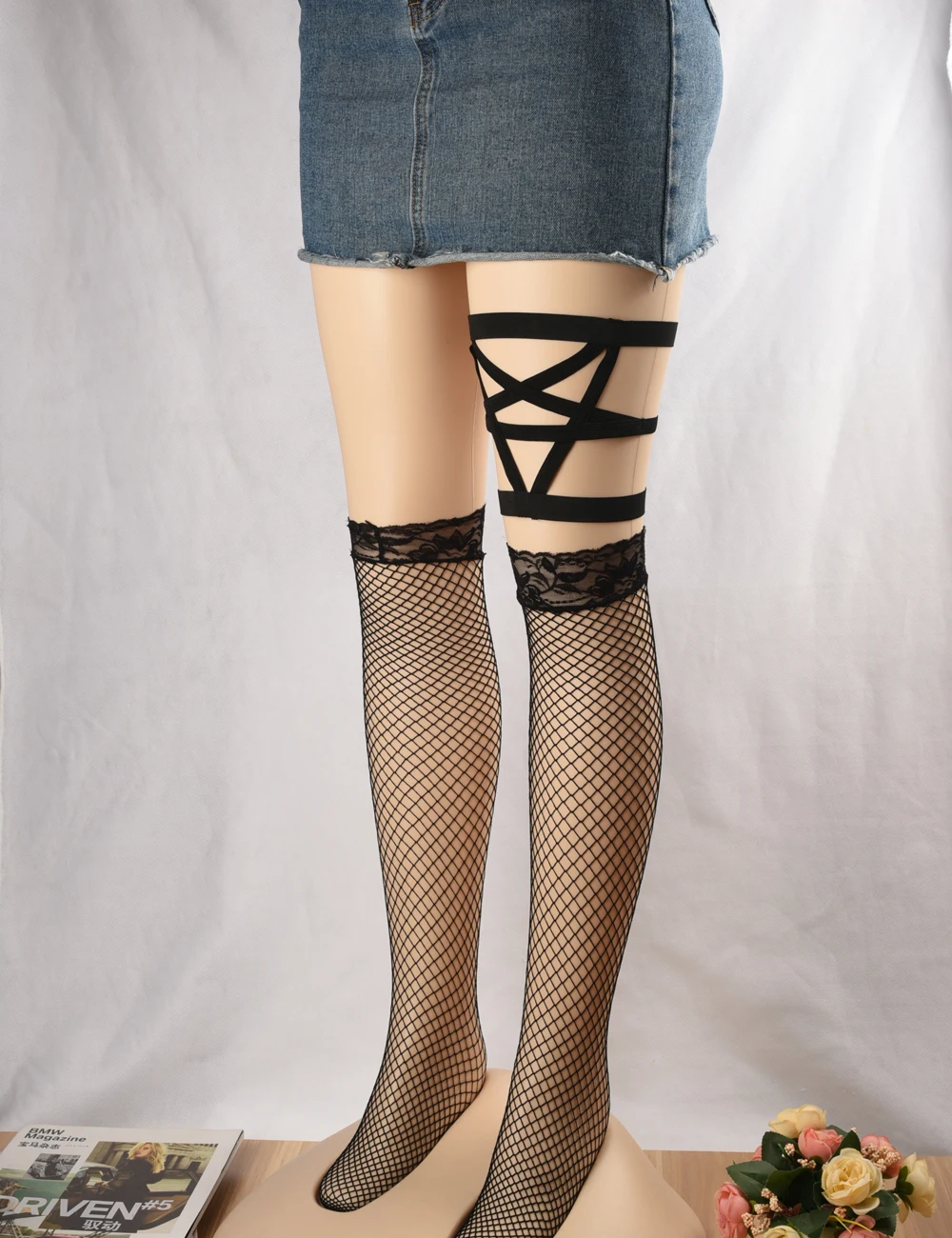 Атласная портупея HANAERNES для ног нижнее белье сексуальные аксессуары женская