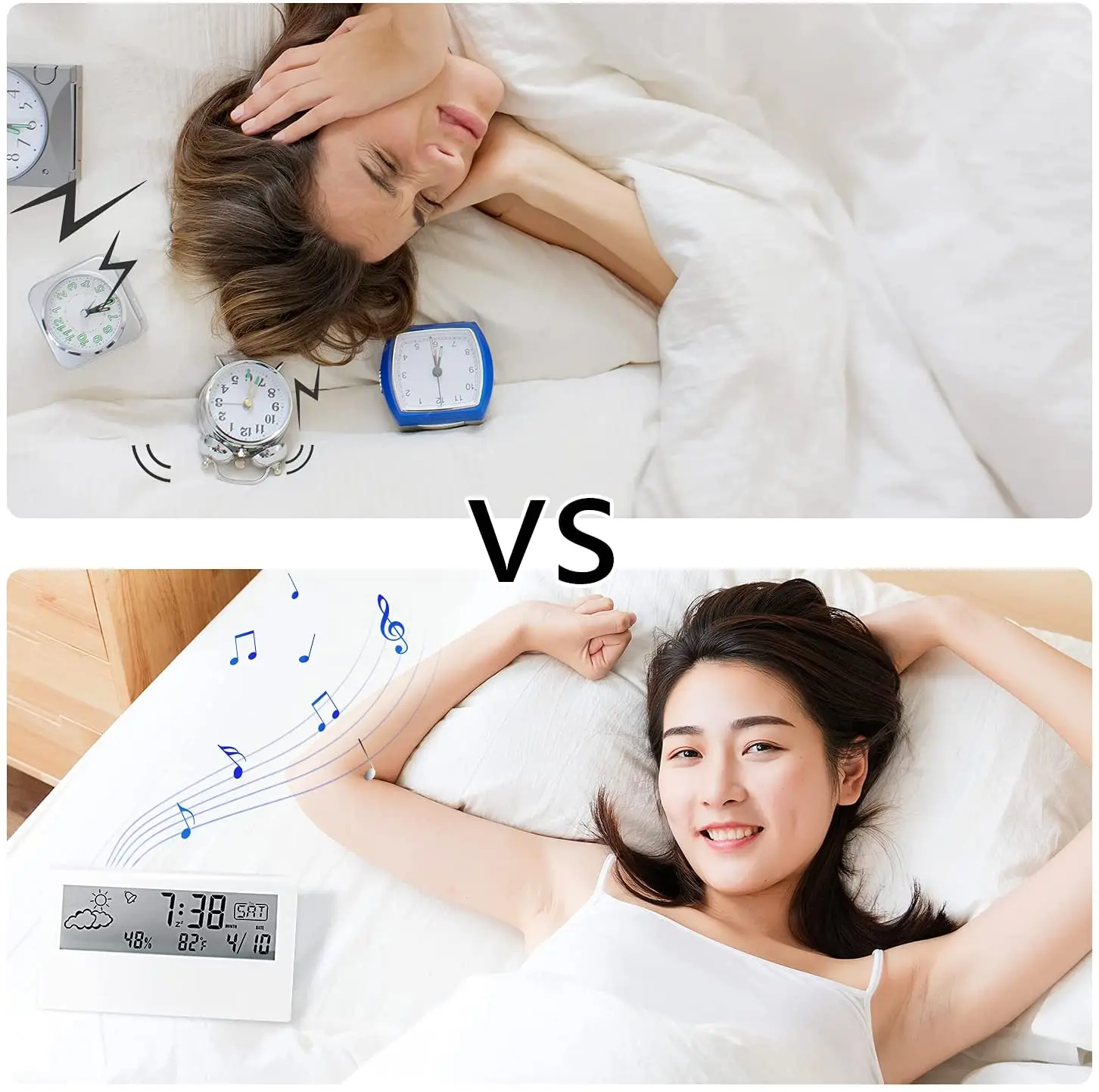 Цифровой будильник настольные часы изогнутый СВЕТОДИОДНЫЙ экран для детской