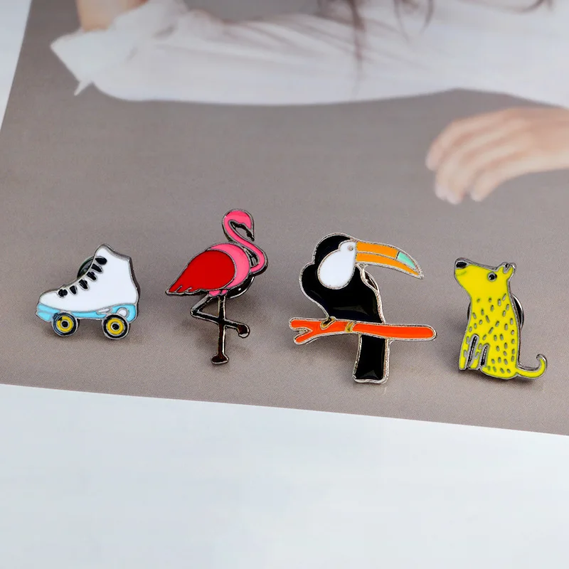 Броши с леопардовым принтом в виде животного|Значки| |