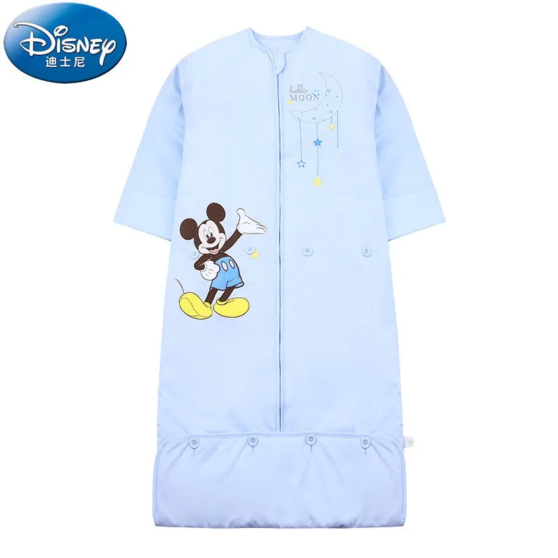Baby Blue Детский спальный мешок из хлопчатобумажной ткани с защитой от ударов для новорожденных, спальный мешок для всех сезонов, мягкий удобный спальный мешок для детей - Цвет: Baby Blue