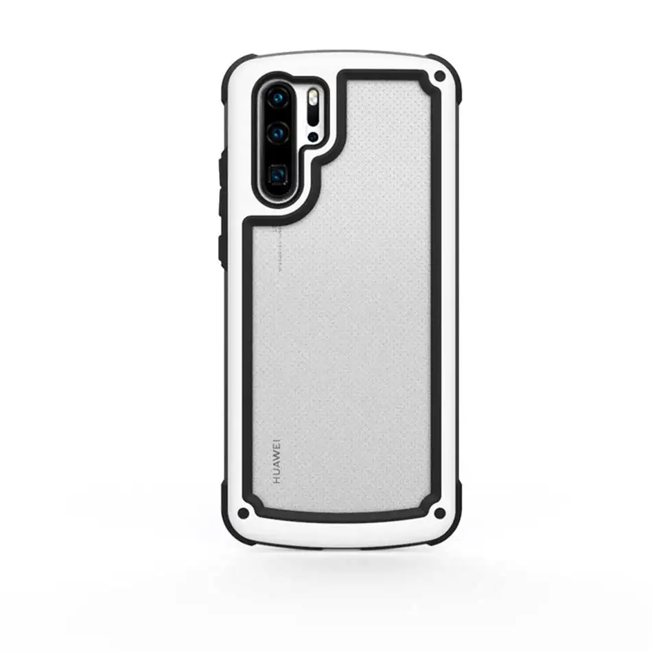 Роскошный противоударный полный чехол силиконовый чехол для huawei P30 Pro P20 mate 20 Прозрачные телефонные чехлы P30 P20 mate 20 Lite мягкий чехол - Цвет: White
