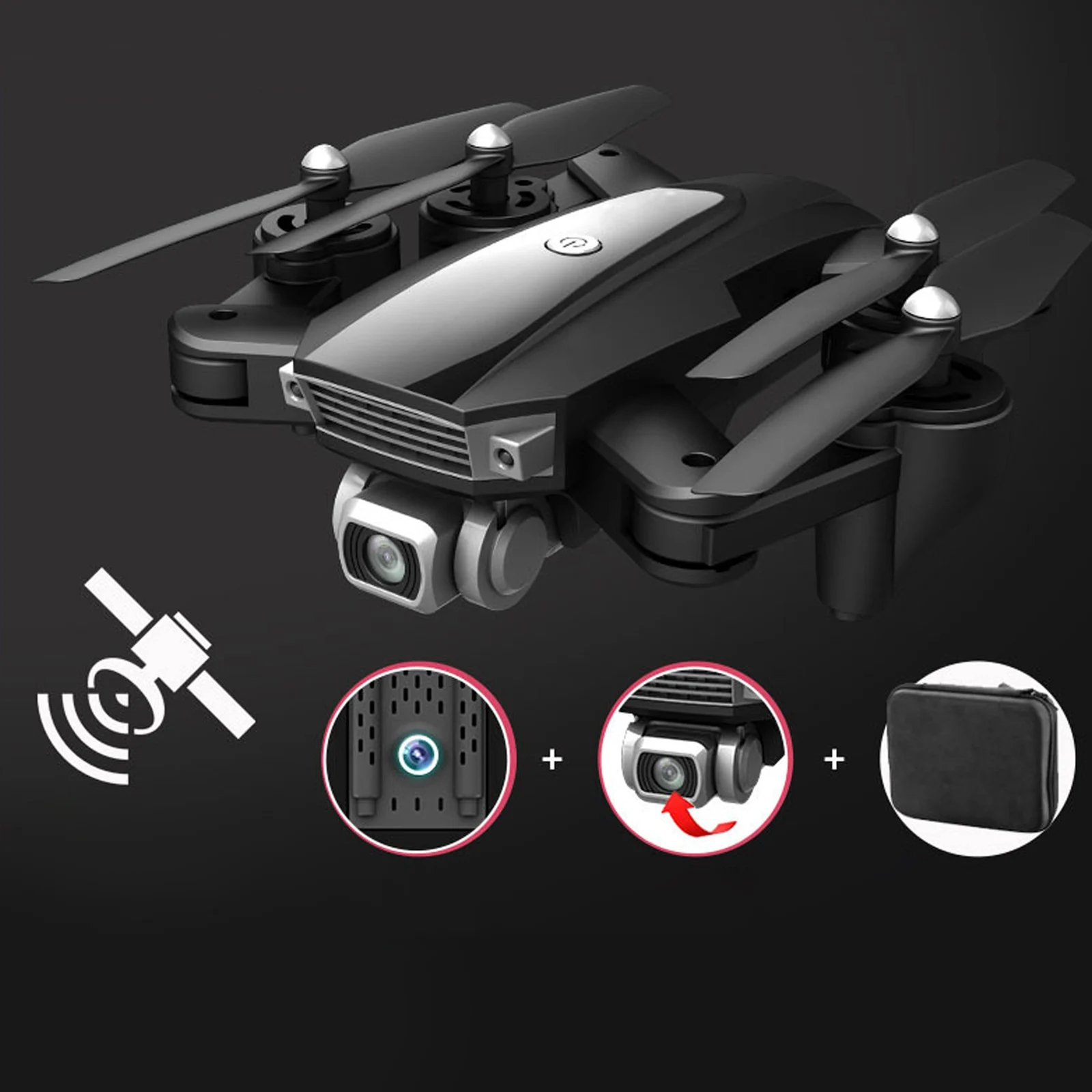 5G WIFI 3KM FPV GPS Foldable RC Drone With 6K HD Camera 2-Axis Gimbal Brushless Folding Unmanned Aerial Vehicle High Quality | Игрушки и