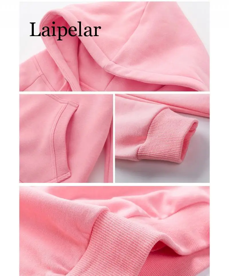 

Laipelar 2 Piece Tracksuit Women Pink Woman Hooded Sweatshirt and Harem Pants Set Women&#39s Casual Suit Set of Pants with Sweat