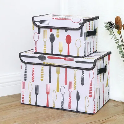 Большая коробка для хранения Детская игрушек органайзер одежды коробки